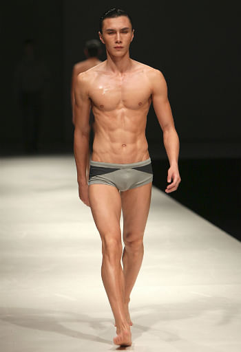 Hot male models in underwear at Men s Fashion Week 2012 Her